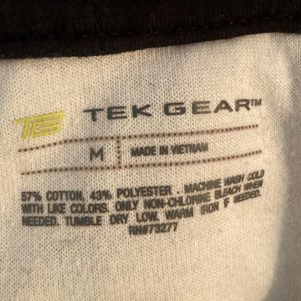 Tek Gear White & Black Front Zip Hoodie Size M - Picture 8 of 8